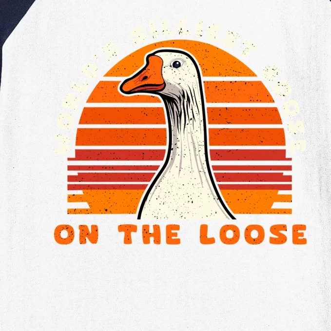 Gods Silliest Goose Costume Funny Meme Gifts Silly Goose Baseball Sleeve Shirt