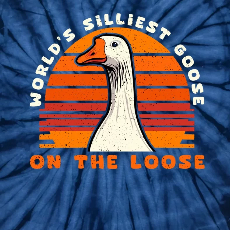 Gods Silliest Goose Costume Funny Meme Gifts Silly Goose Tie-Dye T-Shirt