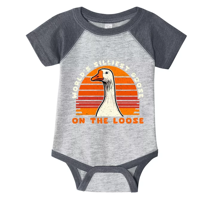 Gods Silliest Goose Costume Funny Meme Gifts Silly Goose Infant Baby Jersey Bodysuit