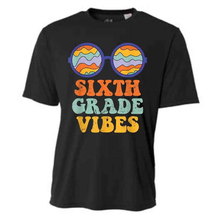 Groovy Sixth Grade Vibes First Day Back To School Teachers Gift Cooling Performance Crew T-Shirt