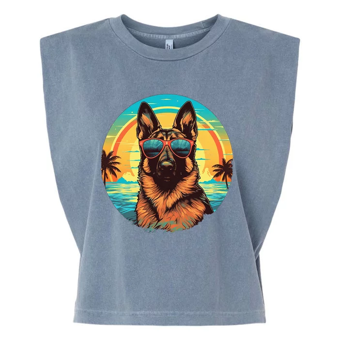 German Shepherd Garment-Dyed Women's Muscle Tee