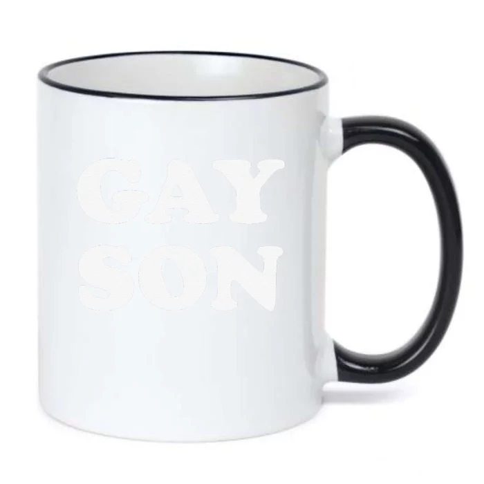 Gay Son Black Color Changing Mug