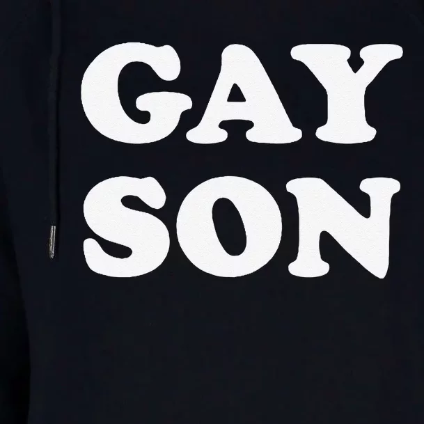 Gay Son Womens Funnel Neck Pullover Hood