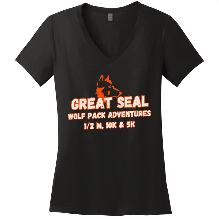 Great Seal Women's V-Neck T-Shirt