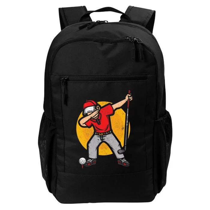 Golf Sports Golfer Coach Retro Vintage Dabbing Daily Commute Backpack