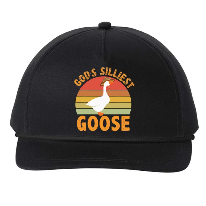 GodS Silliest Goose Snapback Five-Panel Rope Hat