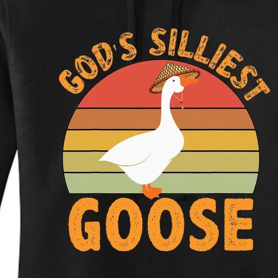 GodS Silliest Goose Women's Pullover Hoodie