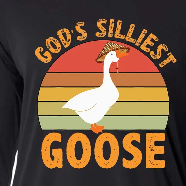 GodS Silliest Goose Cooling Performance Long Sleeve Crew