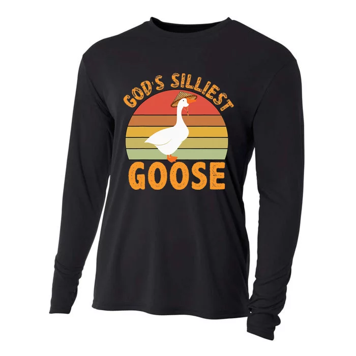 GodS Silliest Goose Cooling Performance Long Sleeve Crew