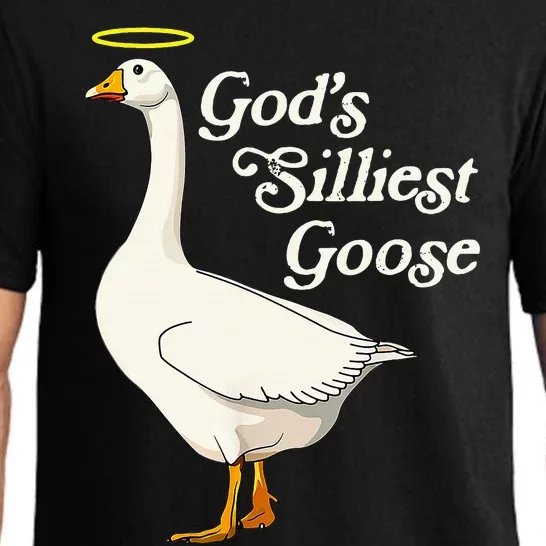 GodS Silliest Goose GodS Silliest Goose Duck Funny Pajama Set