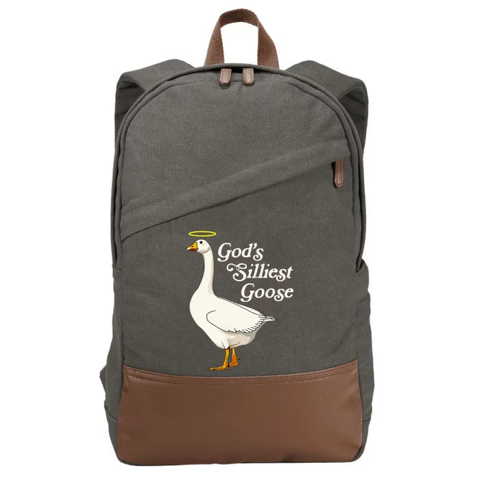 GodS Silliest Goose GodS Silliest Goose Duck Funny Cotton Canvas Backpack