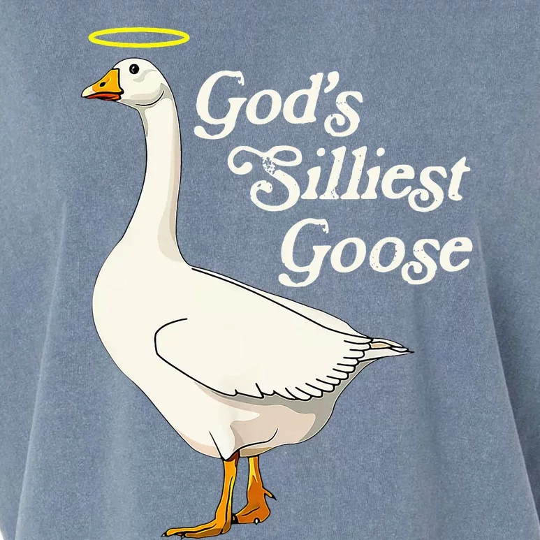 GodS Silliest Goose GodS Silliest Goose Duck Funny Garment-Dyed Women's Muscle Tee