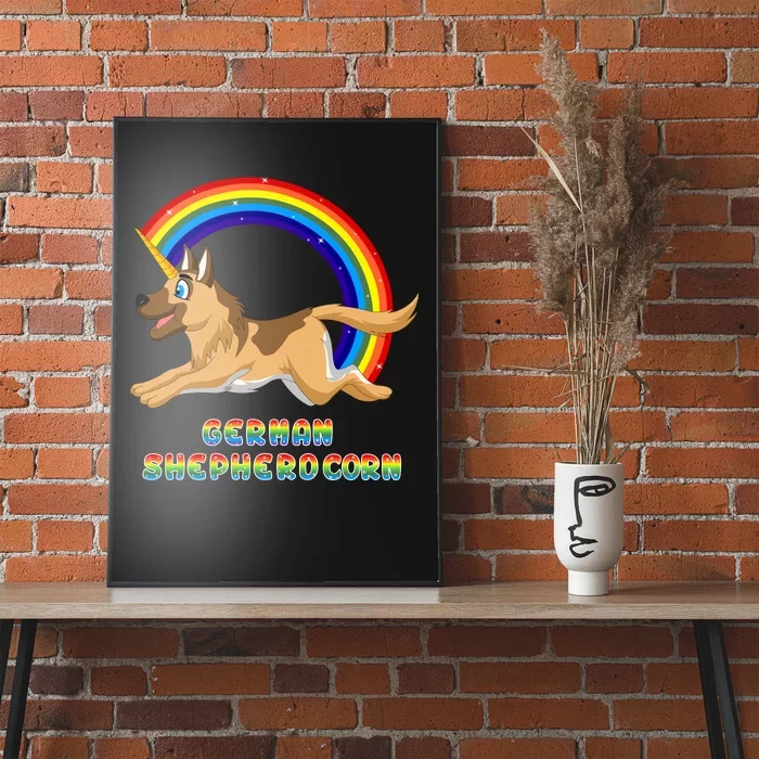 German Shepherdcorn German Shepherd Unicorn Poster