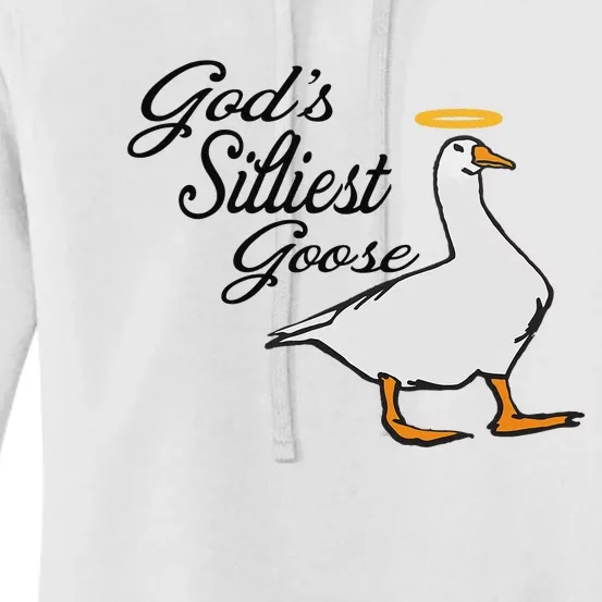 God's Silliest Goose God's Silliest Goose Duck Funny Women's Pullover Hoodie