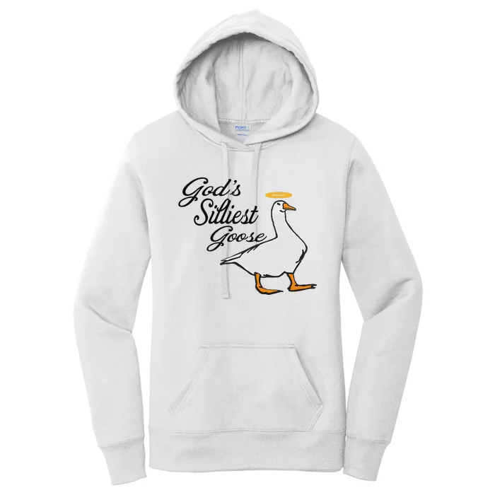 God's Silliest Goose God's Silliest Goose Duck Funny Women's Pullover Hoodie