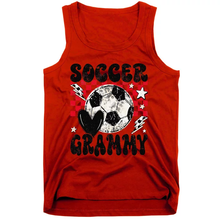 Groovy Soccer Grammy Soccer Lover MotherS Day Tank Top