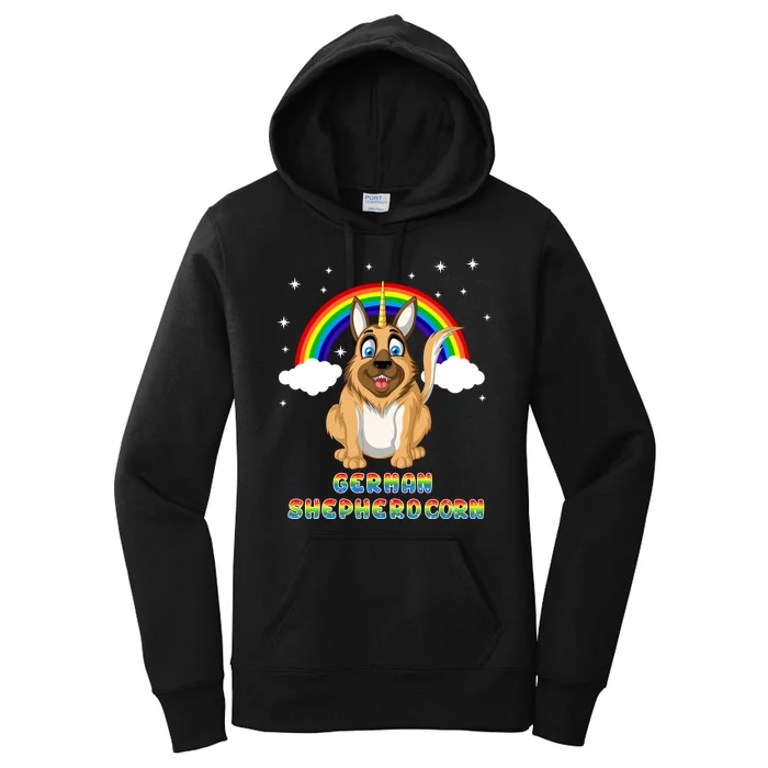 German Shepherdcorn German Shepherd Unicorn Women's Pullover Hoodie