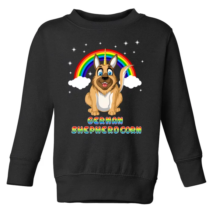 German Shepherdcorn German Shepherd Unicorn Toddler Sweatshirt