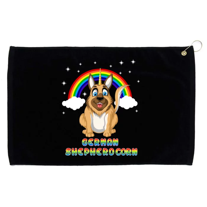 German Shepherdcorn German Shepherd Unicorn Grommeted Golf Towel