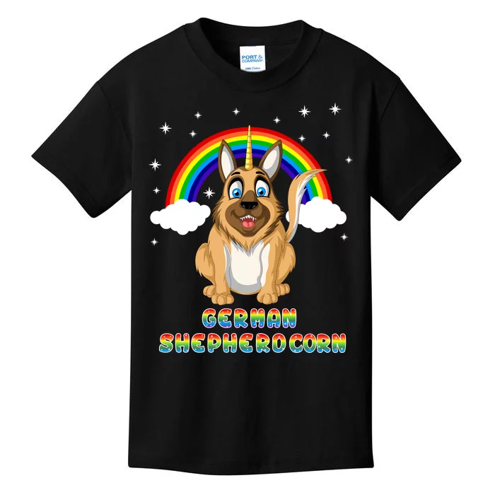 German Shepherdcorn German Shepherd Unicorn Kids T-Shirt