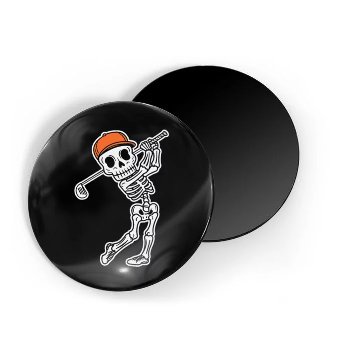 Golfer Skeleton Golf Halloween Sport Skeletons Magnet