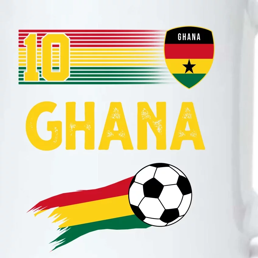 Ghana Soccer Ghanain Football Retro 10 Black Color Changing Mug