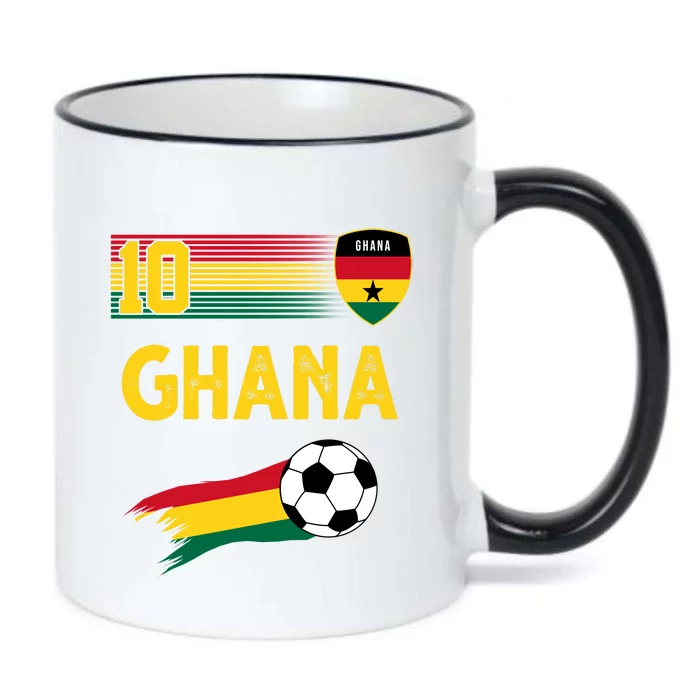 Ghana Soccer Ghanain Football Retro 10 Black Color Changing Mug