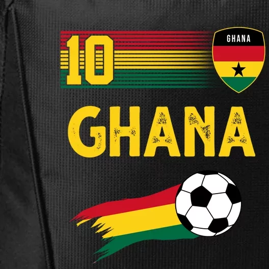 Ghana Soccer Ghanain Football Retro 10 City Backpack