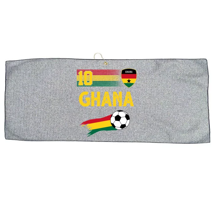 Ghana Soccer Ghanain Football Retro 10 Large Microfiber Waffle Golf Towel