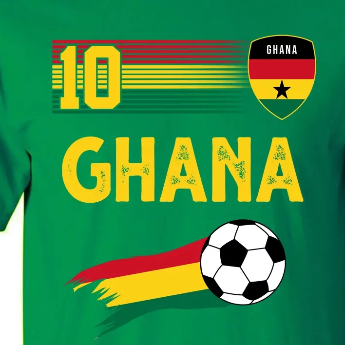 Ghana Soccer Ghanain Football Retro 10 Tall T-Shirt