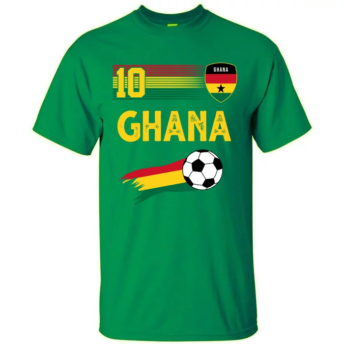 Ghana Soccer Ghanain Football Retro 10 Tall T-Shirt