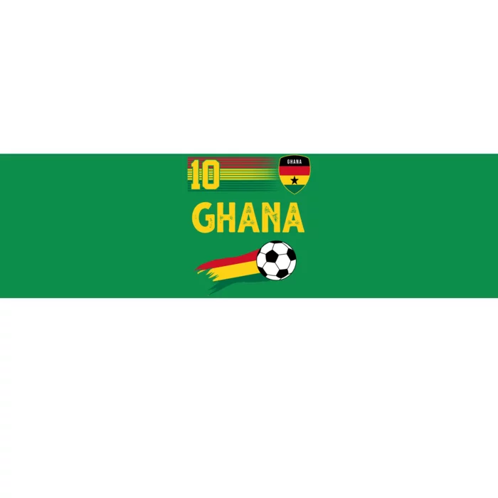 Ghana Soccer Ghanain Football Retro 10 Bumper Sticker