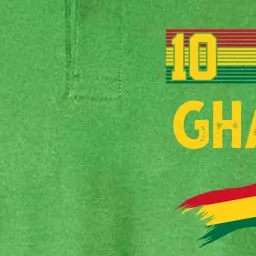 Ghana Soccer Ghanain Football Retro 10 Softstyle Adult Sport Polo