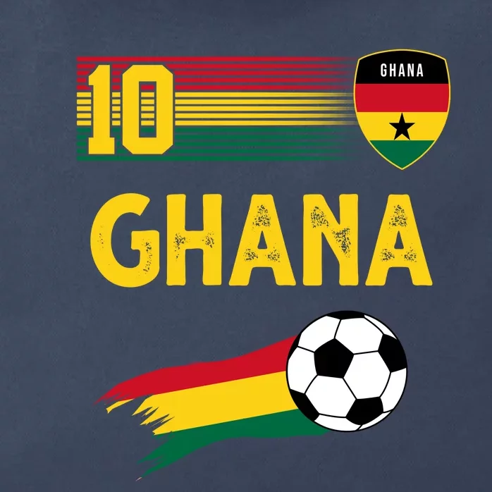 Ghana Soccer Ghanain Football Retro 10 Zip Tote Bag