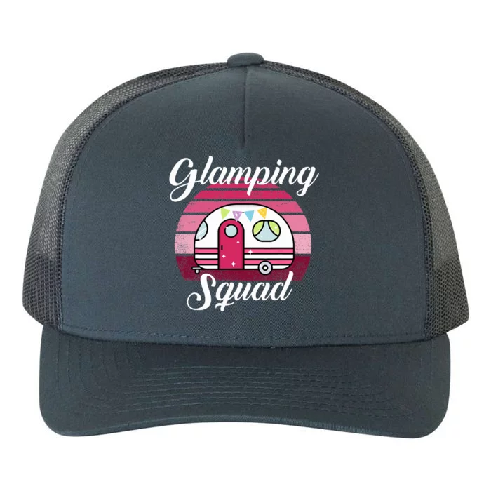 Glamping Squad Glamping Party RV Motorhome Camping Yupoong Adult 5-Panel Trucker Hat