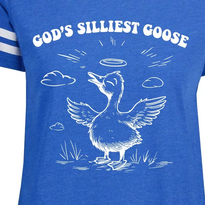 GodS Silliest Goose Funny Goose Enza Ladies Jersey Football T-Shirt