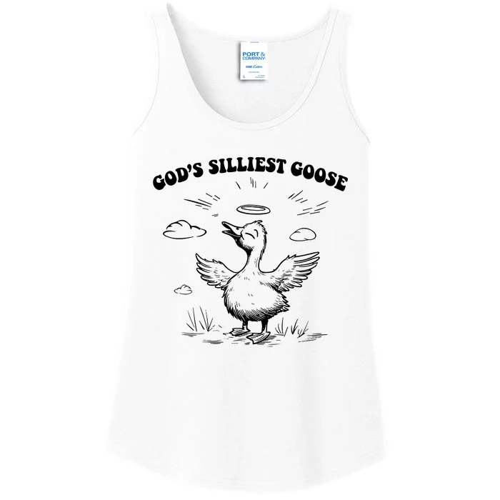 GodS Silliest Goose Funny Goose Ladies Essential Tank