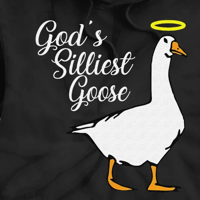 God's Silliest Goose God's Silliest Goose Duck Funny Tie Dye Hoodie