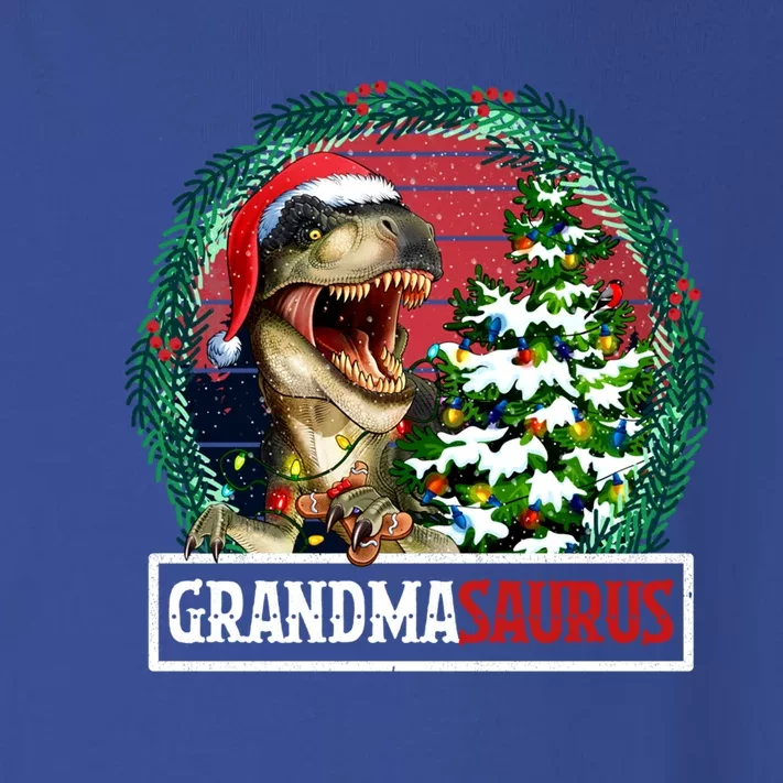 Grandmasaurus Santa Grandma Dinosaur Trex Xmas Tree Light Gift Toddler Long Sleeve Shirt