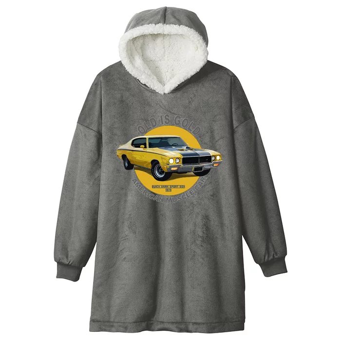 Gran Sport Gsx American Muscle Car 60s 70s Hooded Wearable Blanket