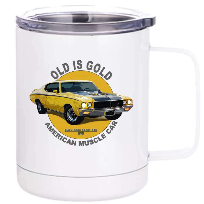 Gran Sport Gsx American Muscle Car 60s 70s Front & Back 12oz Stainless Steel Tumbler Cup