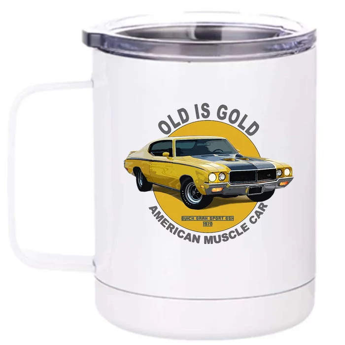 Gran Sport Gsx American Muscle Car 60s 70s Front & Back 12oz Stainless Steel Tumbler Cup