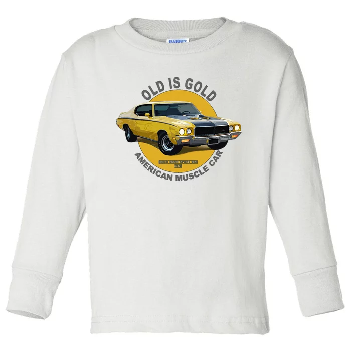 Gran Sport Gsx American Muscle Car 60s 70s Toddler Long Sleeve Shirt