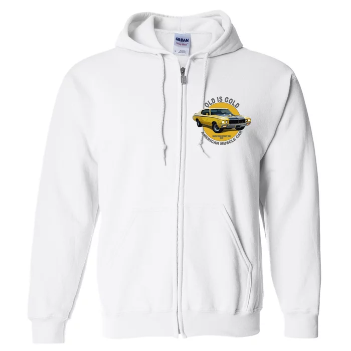 Gran Sport Gsx American Muscle Car 60s 70s Full Zip Hoodie