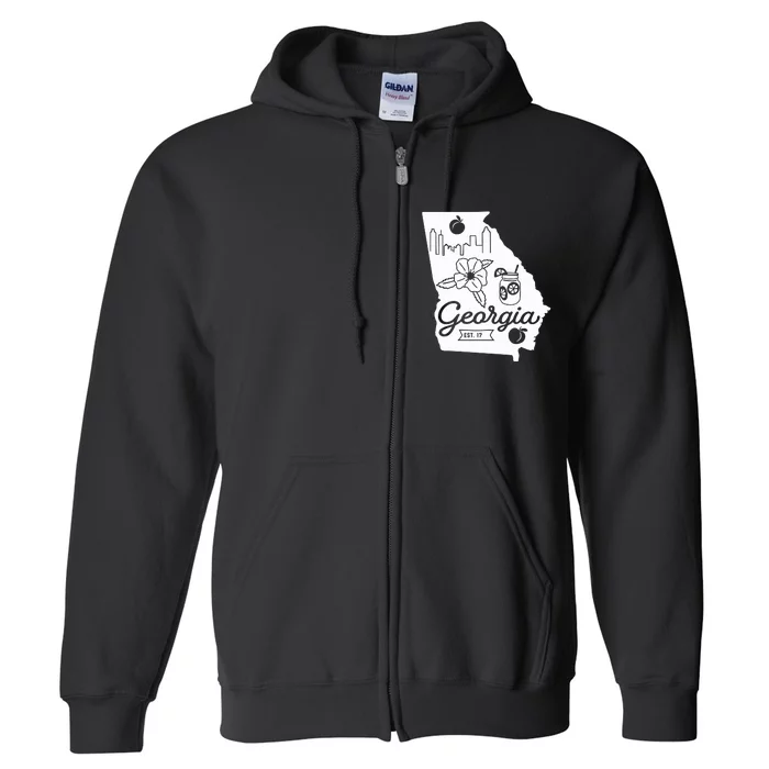 Georgia State Full Zip Hoodie