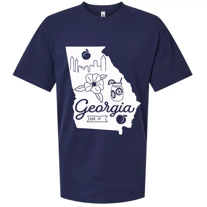 Georgia State Sueded Cloud Jersey T-Shirt