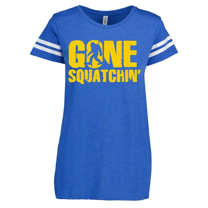 Gone Squatchin Enza Ladies Jersey Football T-Shirt