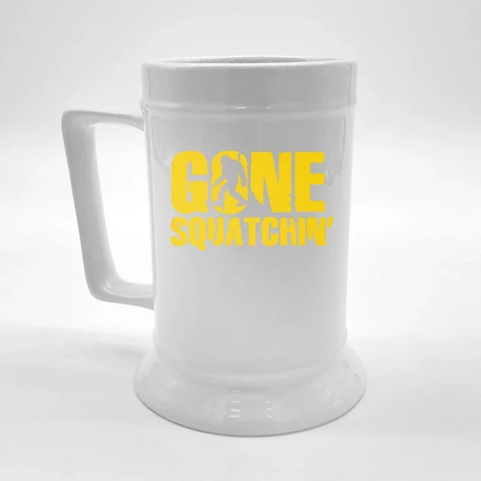 Gone Squatchin Front & Back Beer Stein