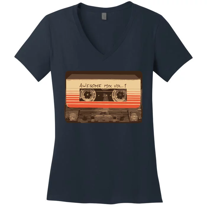 Galactic Soundtrack Women's V-Neck T-Shirt