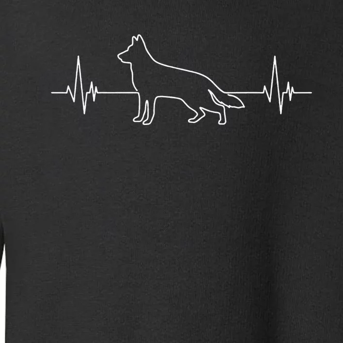 German Shepherd German Shepherd Heartbeat Toddler Sweatshirt